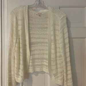 Ellen Tracy Cream Cardigan Sweater